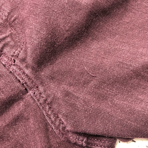 H&M l.o.g.g. US 6 EUR 36 Deep Purple Jeans Burgundy logg Label of Graded Goods - Picture 9 of 12